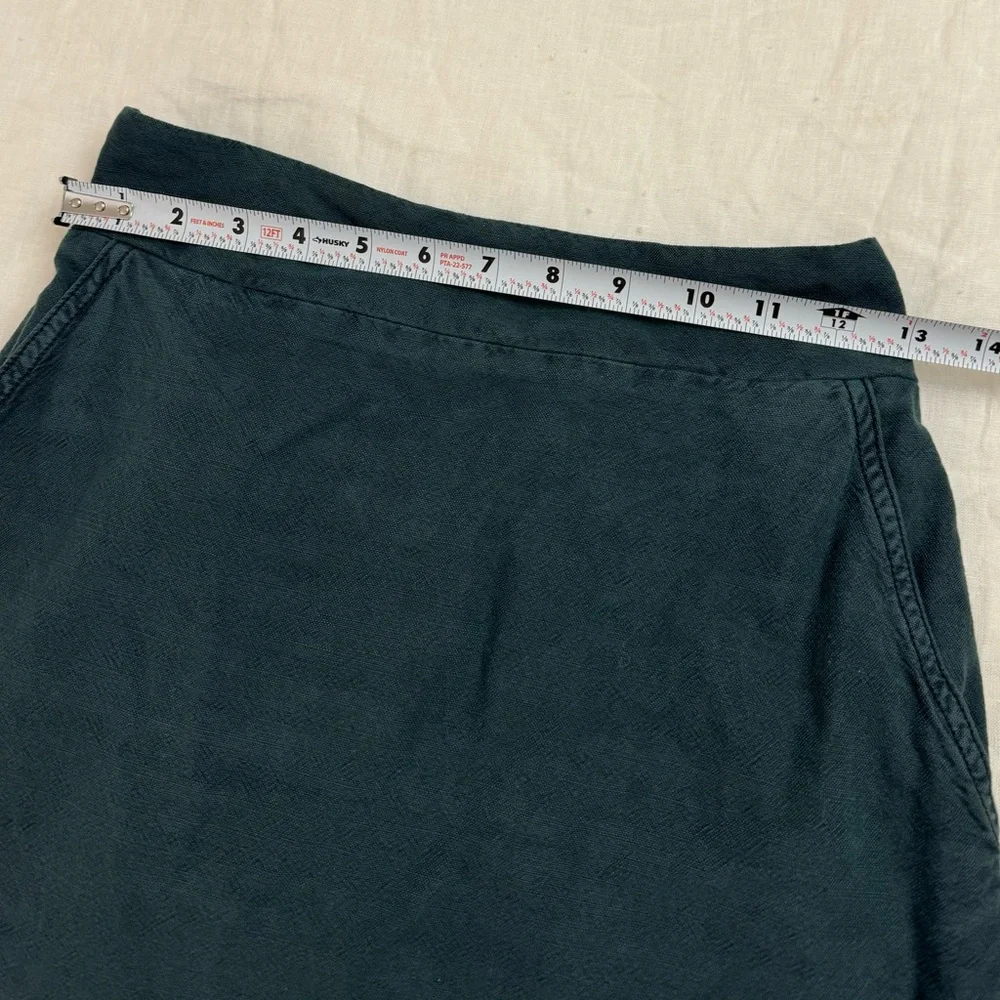 ANTHROPOLOGIE Pilcro Amora Ruffled Mini Skirt In Teal Blue Size XS Beach Coast - Picture 8 of 16